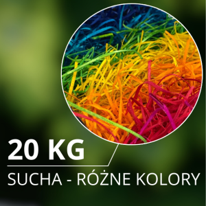 Dekoracyjna wełna drzewna 20 kg - farbowana