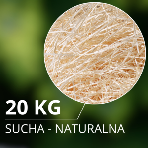 Dek. wełna drzewna 20 kg - naturalna - SUCHA