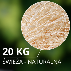 Wełna drzewna 20 kg - naturalna - ŚWIEŻA